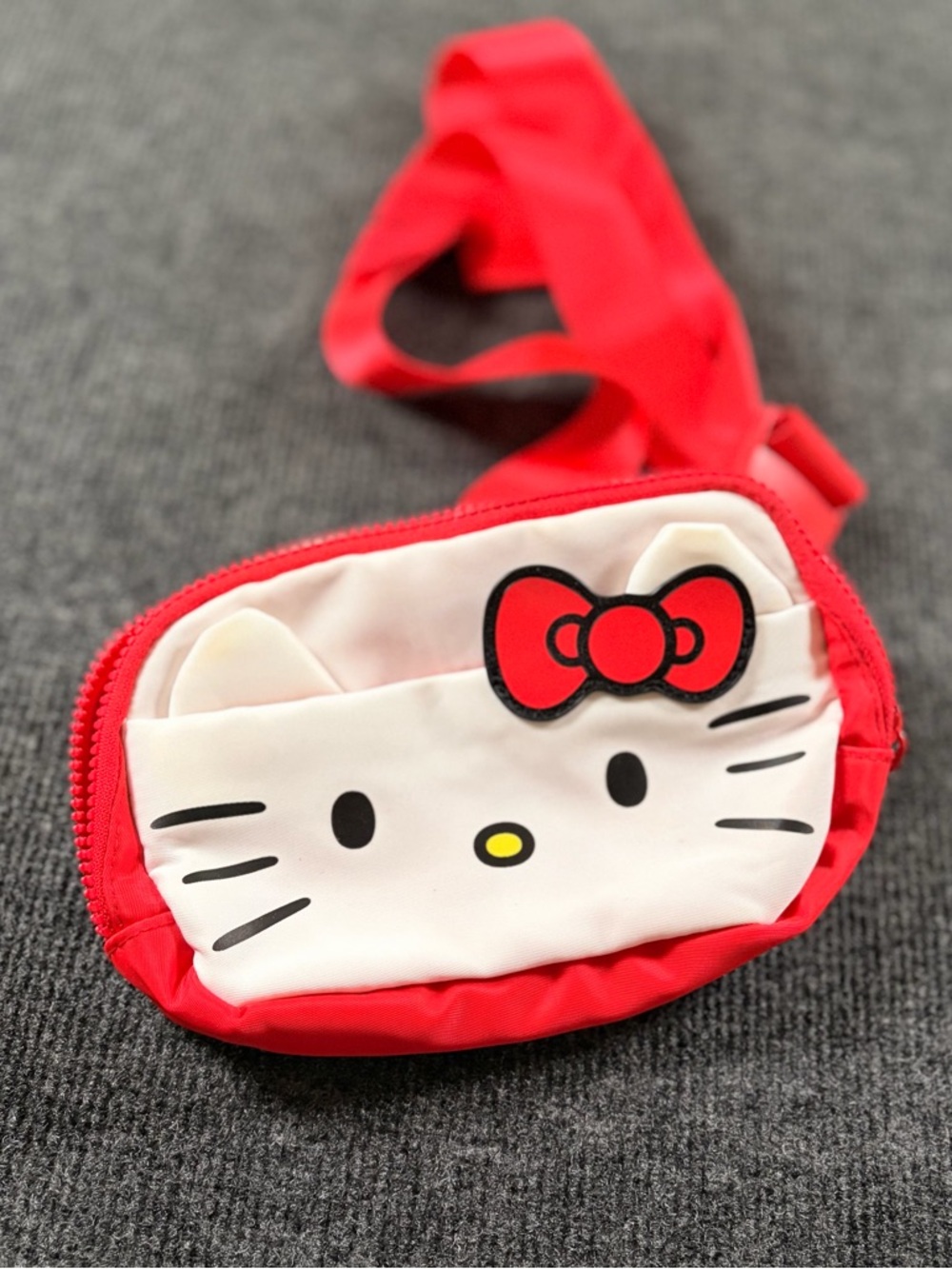 Hello Kitty Red and White Kids Waist Bag with Bow